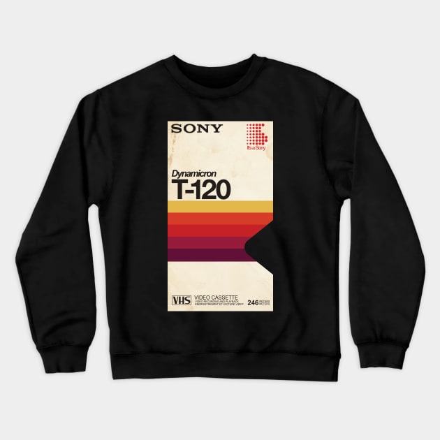 Video Cassette - Vintage T-shirt Crewneck Sweatshirt by Astroman_Joe